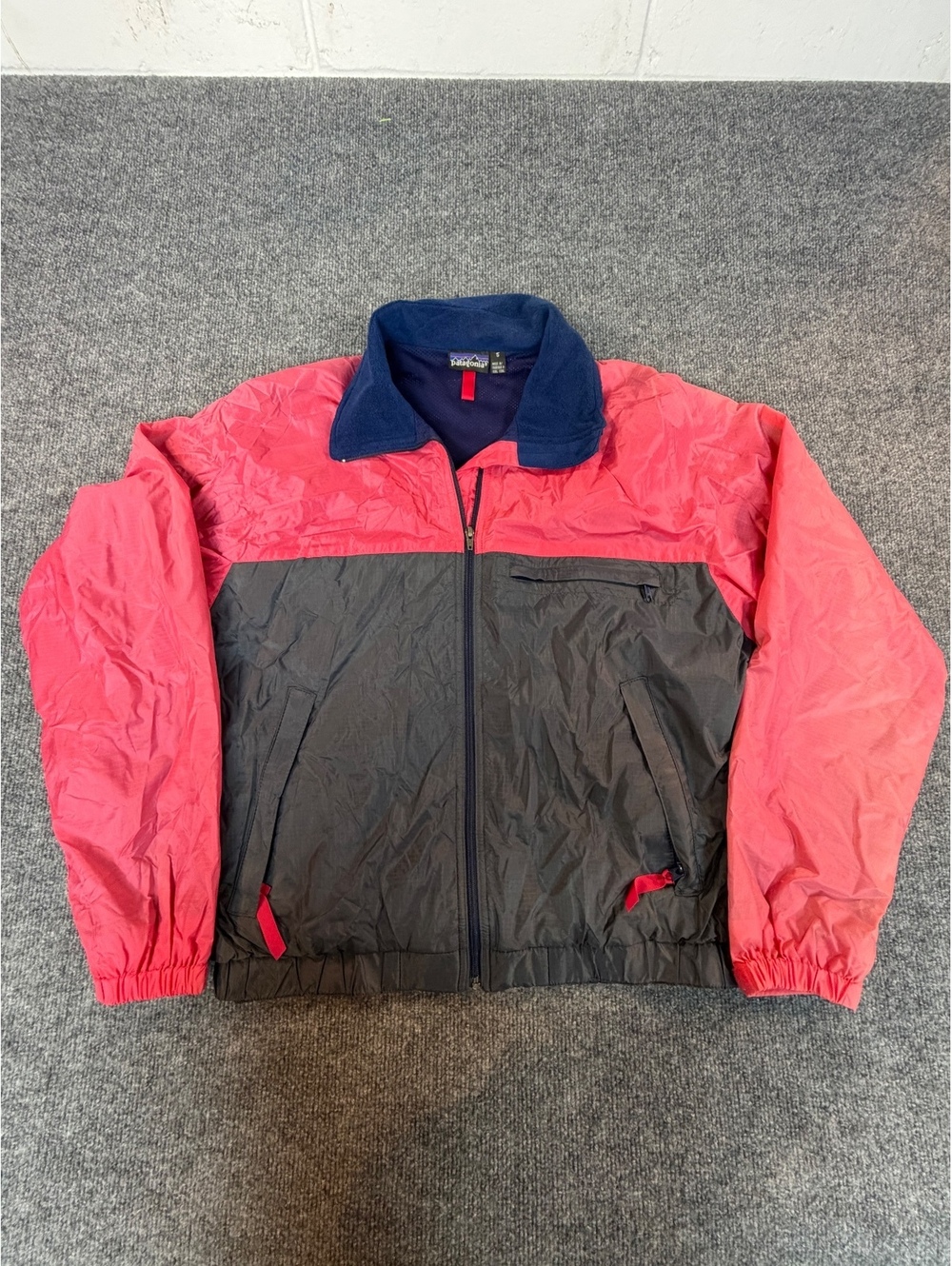 vintage 90s Patagonia Full Zip Windbreaker Jacket Nylon small Super Nice!